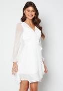 Bubbleroom Occasion Kaira chiffon dress White 48