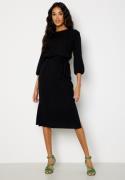 Happy Holly Caroline Rib Dress Black 40/42