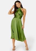 Bubbleroom Occasion Finelle Halterneck Dress Green 2XL