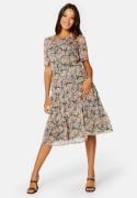 Bubbleroom Occasion Brie Midi Dress Black / Floral 36