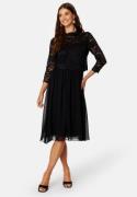 Bubbleroom Occasion Lace Midi Dress Black 34