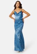 Bubbleroom Occasion Lucie Jacquard Gown Dusty blue 42