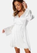 Bubbleroom Occasion Malique Satin Dress White XS