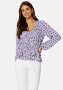 Happy Holly Serene wrap blouse Lavender / Patterned 36/38