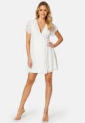 Bubbleroom Occasion Grienne Wrap Dress White XXS