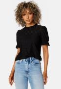 VILA Vikawa S/S Flounce Top Black M