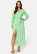 ONLY Onlamanda L/S Long Dress Summer Green AOP:Tan S