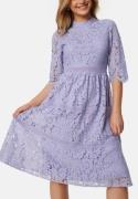 Happy Holly High Neck Lace Dress Light lavender 34