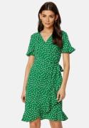 ONLY Olivia S/S Wrap Dress Verdant Green AOP:W. 34
