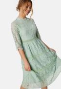 Happy Holly High Neck Lace Dress Light mint 40