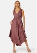 Bubbleroom Occasion Draped Soft Midi Dress Old rose S