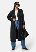 BUBBLEROOM Belted Midi Trenchcoat Black 48