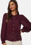 BUBBLEROOM Drew Blouse Wine-red XS