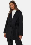 BUBBLEROOM Belted Wool Coat Black XS