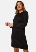 Object Collectors Item Reynard L/S Knit Dress Black Detail Glitter M