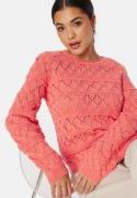 Object Collectors Item Liva L/S O-Neck Knit Pullover Georgia Peach XL