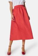 VILA Vimabelle HW Midi Volume Skirt Poppy Red 42