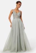 Christian Koehlert Sparkling Tulle Dress Glitter Apple Mint 38