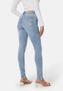 Pieces Pcdana Mid Waist Skinny Jeans Light Blue Denim S/32