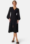 BUBBLEROOM Broderi Anglaise Midi Dress Black 34