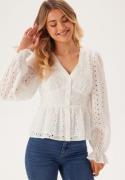 BUBBLEROOM Broderie Anglaise Blouse White 46