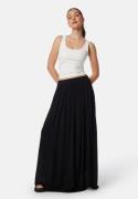 BUBBLEROOM Viscose Crepe Maxi Skirt Black M