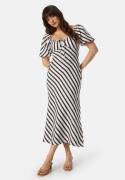 FOREVER NEW Stripe Midi Dress Royston Stripe 38