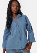 VILA Vilania button 3/4 shirt Cornflower blue 34