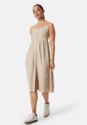 VILA Vipricil strap button dress Feather Gray 34