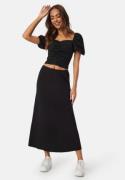 Happy Holly  Soft Midi Skirt Black 36/38