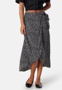 Pieces Pctala Wrap Skirt Black AOP Dot S