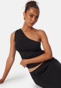 BUBBLEROOM One Shoulder Top Black L