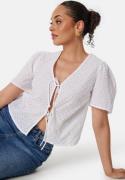 ONLY Onldanielle Auguste Emb Top Bright White L