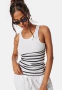 ONLY Onlkenya Stripe Tank Top Bright White L