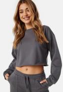 BUBBLEROOM Relaxed Cropped Sweater Dark grey S