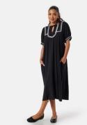 VILA Vimanda S/S midi dress Black/White 36