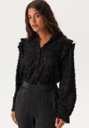 ONLY Onlcammie L/S FRILL TOP  Frill Black XS