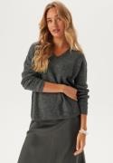 VERO MODA Vmcrewlefile V-Neck Pullover Medium Grey Melange S