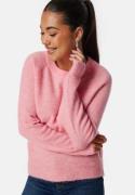 SELECTED FEMME Slflulu LS Knit O-Neck Peony Detail:MELANGE L