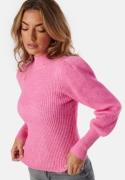 ONLY Onlkatia  Highneck Pullover Carmine Rose Detail:Melange S