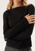 BUBBLEROOM Sparkling Long Sleeve Top Black M