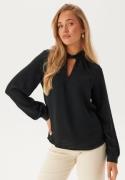 VILA Visurashil High Neck L/S TOP T Black Beauty 38