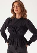 ONLY Onlella L/S O-NECK SMOCK TOP O Black M