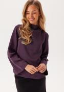 VILA Vilutto High Neck Top Plum Perfect 38