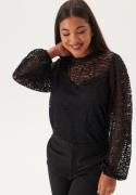 VILA Viglaze L/S TOP/R TOP/R TOP/R  Black Beauty L