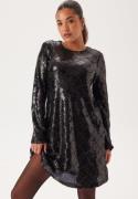 YAS Yaschekka Ls Dress Black Detail:Sequins XL