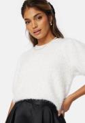 Pieces PCFee SS O-Neck Knit Top Cloud Dancer S