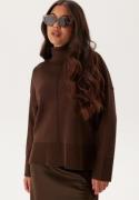 VILA Viostria Rollneck L/S KNIT TOP Coffee Bean L