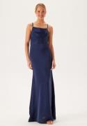 Bubbleroom Occasion Waterfall Mermaid Gown Dark blue 42