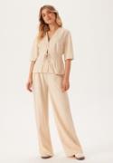 Happy Holly Soft Wide Leg Pants Light beige 52/54